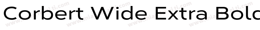 Corbert Wide Extra Bold字体转换